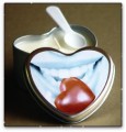 Edible Heart Massage Soy Oil Candle Chocolate 4.7 oz Tin  Earthly Body