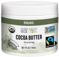 Cocoa Butter Pure Fair Trade Organic 4 oz Aura Cacia